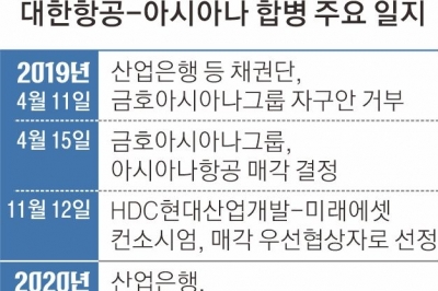 아시아나 화물, 에어인천으로… 대한항공 합병 美승인만 남아