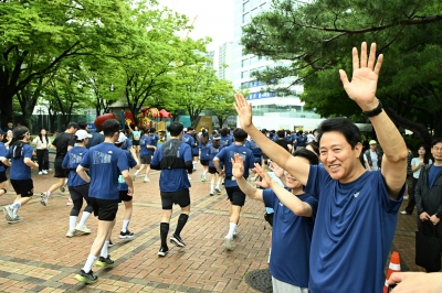 오세훈, 올림픽데이런 방문... “1000만 시민 건강한 서울로”