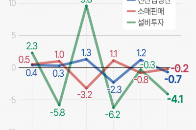 생산·소비·투자 10개월 만에 ‘트리플 감소’… 정부 “경기 회복 흐름 지속”