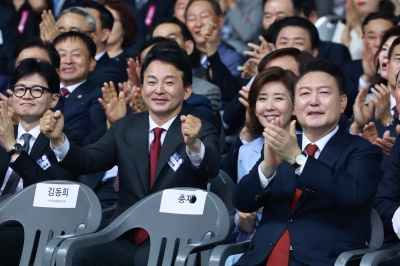 尹 “말이 아닌 힘으로 우리의 자유와 번영 지켜내겠다”