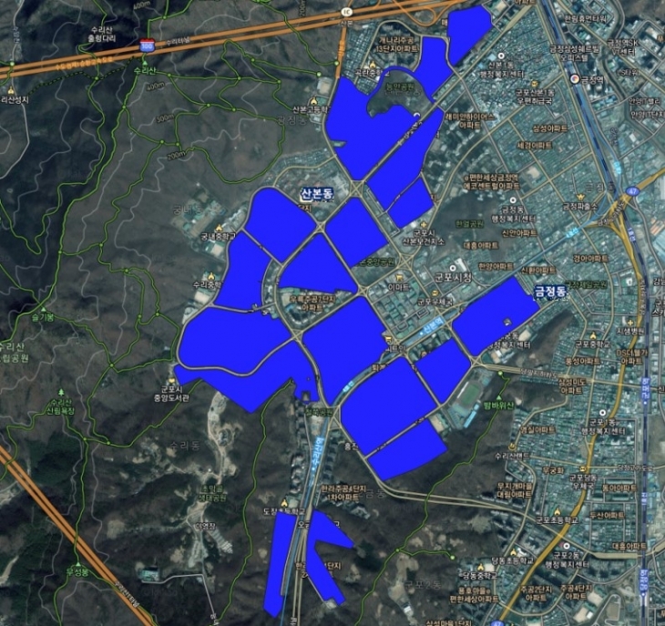 군포시 토지거래허가구역