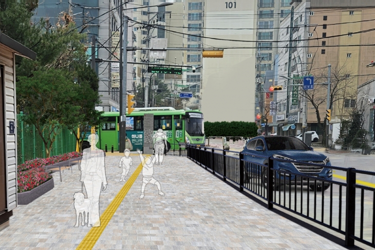 서울 양천구 신월4동의 걷고 싶은 거리의 리모델링 조감도. 양천구 제공