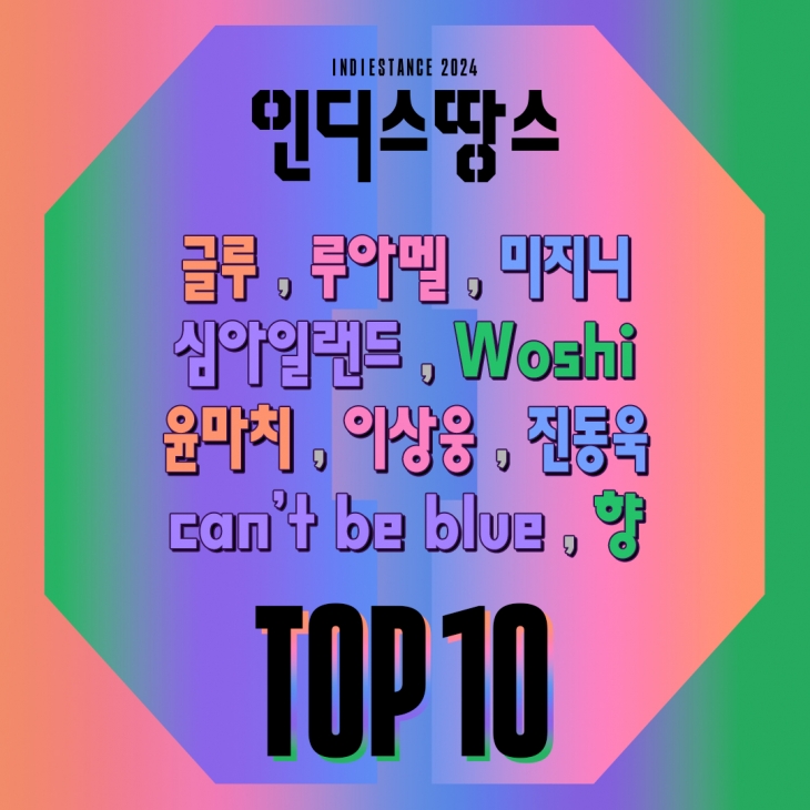 ‘2024 인디스땅스’ 본선 진출 10팀