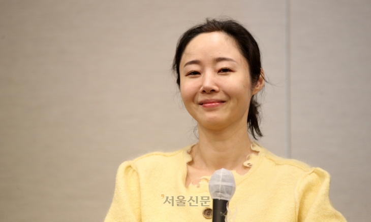 민희진 어도어 대표가 31일 서울 중구 프레스센터에서 어도어 임시주주총회 관련 기자회견을 하고 있다. 2023.05.31. 도준석 전문기자