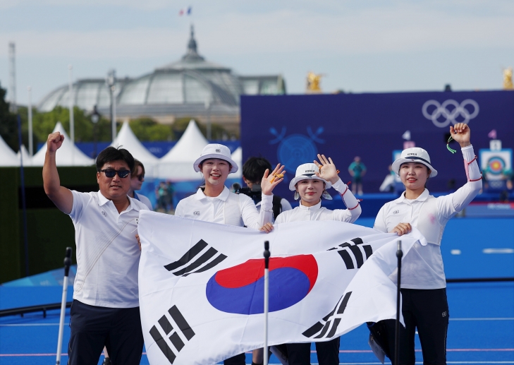 금자탑 달성한 대한민국 양궁 여자단체