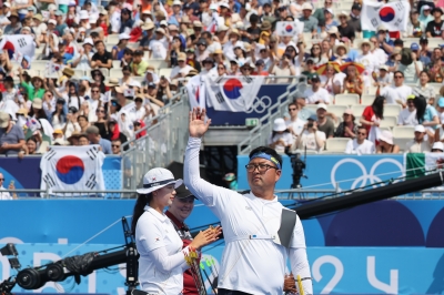 [속보] 김우진·임시현, 양궁 혼성 금메달…2연패·2관왕 달성