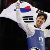 태권도 박태준 58㎏ ‘금빛 발차기’…도쿄 ‘노골드’ 설움 씻었다