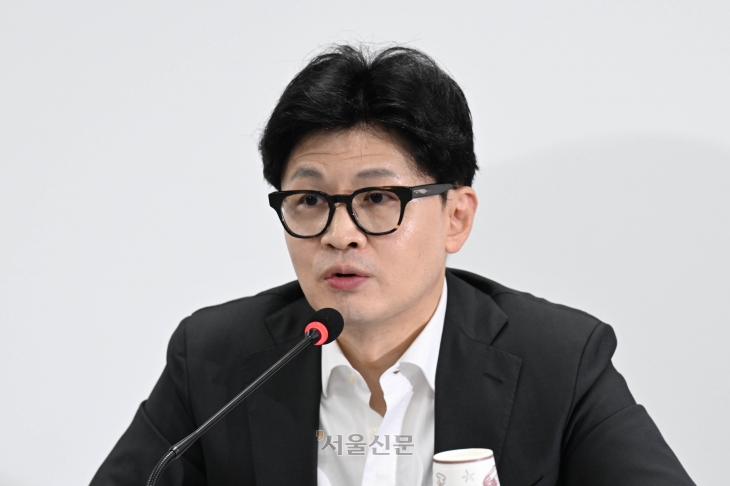 한동훈 국민의힘 대표가 지난  8일 서울 여의도 중앙당사에서 열린 최고위원회의에서 발언하고 있다. 2024.8.8 홍윤기 기자