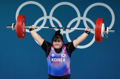 박혜정, 역도 최중량급 2위 ‘은빛 바벨’…韓 신기록