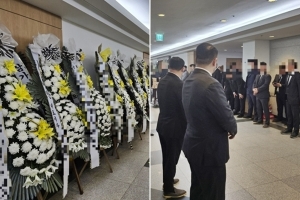 ‘신상사파’ 신상현 빈소 “형님” 90도 인사…오세훈 시장 조기는 철거