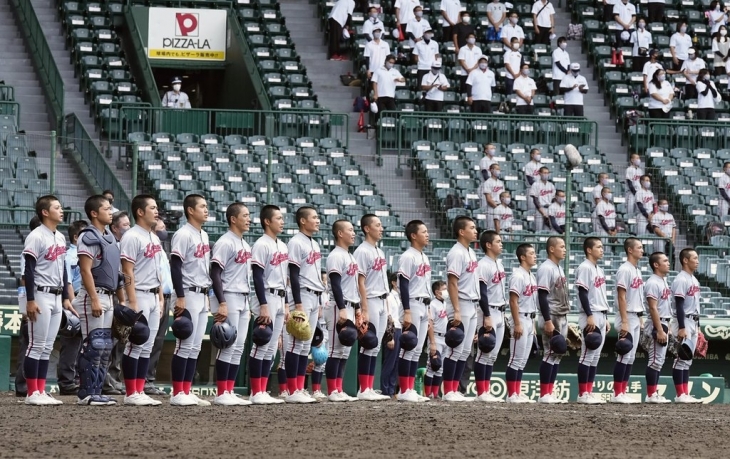 일본 효고(兵庫)현 니시노미야(西宮)시 소재 한신고시엔(阪神甲子園)구장에서 3월 18일 개막하는 선발고교야구대회(봄 고시엔)에 출전하는 교토시 한국계 민족학교인 교토국제고. 사진은 2021년 여름 고시엔에 출전한 모습. 연합뉴스