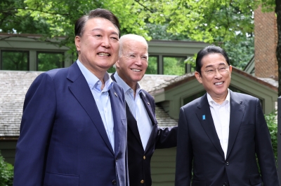 한미일 정상 “3국 협력은 필수불가결”… 연내 정상회의 공감대