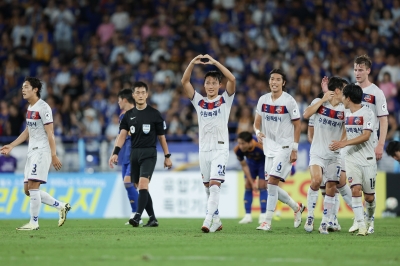 수원FC, ‘주민규 퇴장’ 울산 꺾고 연패 탈출…손준호는 4년 만의 K리그 복귀 골