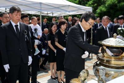 [포토] 김대중 전 대통령 서거 15주기 추도식