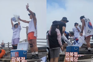 아이스박스 메고 한라산을…‘내용물’ 공개되자 환호 쏟아진 이유
