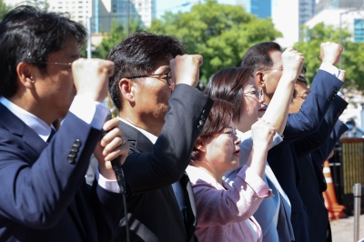 야7당 공동기자회견 “尹, 김문수 지명 철회해야”