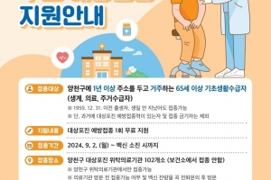 생활복지는 이런 것…양천구 대상포진 무료 예방접종 실시