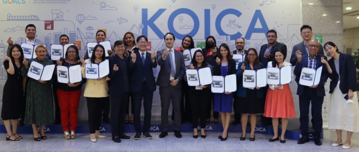 6일 이노비즈협회가 진행한 ‘엘살바도르 4차산업체계 혁신역량강화 초청연수’ 수료식 장면. 이노비즈협회 제공