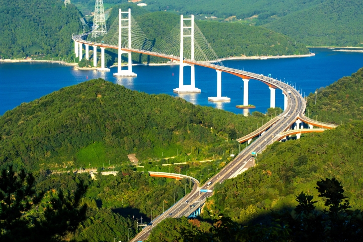 마창대교 전경. 2024.9.8. 경남도 제공