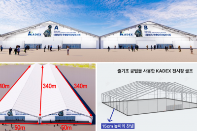 KADEX 2024 집행위 “임시전시장, 상설건물만큼 튼튼”