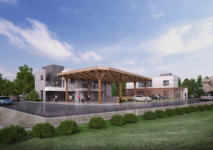 경기도는 황계 도시재생사업 거점시설인 ‘어울림센터’를 이달 말 착공한다. 사진은 어울림센터 조감도. 경기도 제공