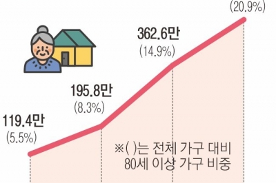 30년 뒤 5가구 중 1가구 ‘80세 이상’