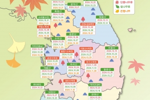 내장산 단풍 내달 25일…올가을 단풍 10월 말 ‘절정’