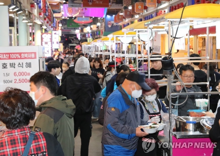 울산 남구 수암한우야시장. 연합뉴스