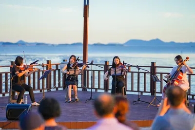 세계유산축전 기간 열리는 공연 행사 모습