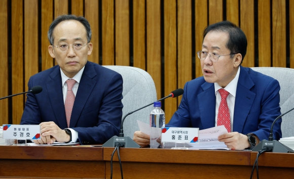 대구시, 與 지도부와 예산정책 협의회…TK 신공항 특별법 등 지원 요청