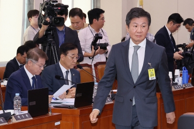 [속보] 정몽규 축구협회장, 국정감사 증인 채택…다음달 또 국회로