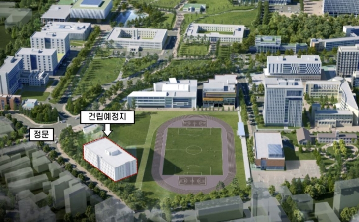 지역협력 문화·체육 지원센터 신축사업(위치도)