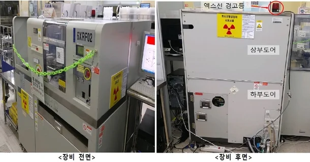 지난 5월 삼성전자 기흥사업장 방사선 피폭 사건이 발생한 방사능 발생 장치XRF). 원자력안전위원회 제공