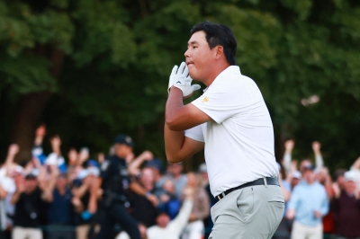 김주형 “일부 욕설도…경기 일부라 생각” 뜨거운 프레지던츠컵 신경전