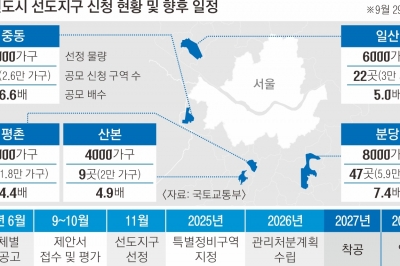 1기 신도시 단지 60% ‘선도지구’ 공모 뛰어들었다