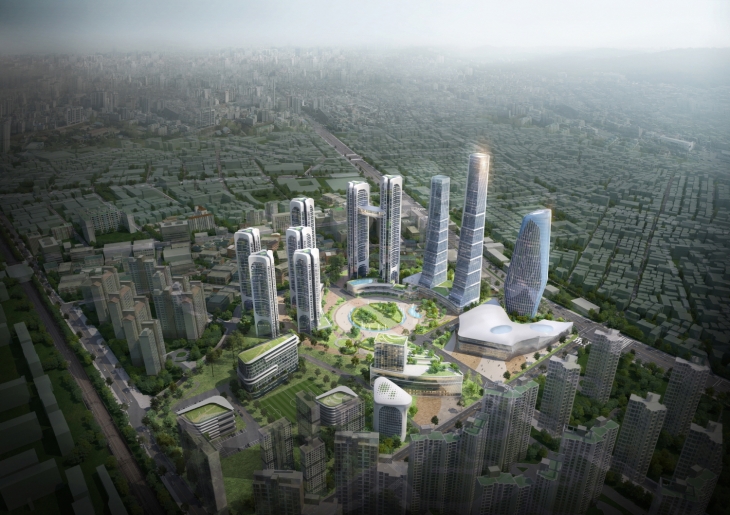 서울 금천구 독산동 공군부대 부지 복합개발 조감도.   금천구 제공