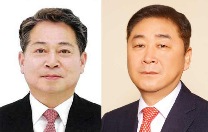 충남신용보증재단은 조소행 이사장(왼쪽)과 강태희 상임이사. 충남신보 제공