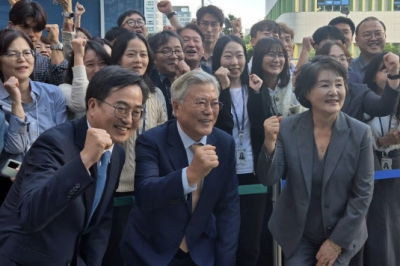 [포토] 경기도청 방문한 문재인 전 대통령 부부