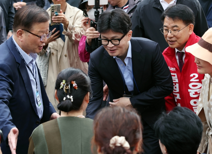 한동훈, 이틀재 부산 표심 잡기