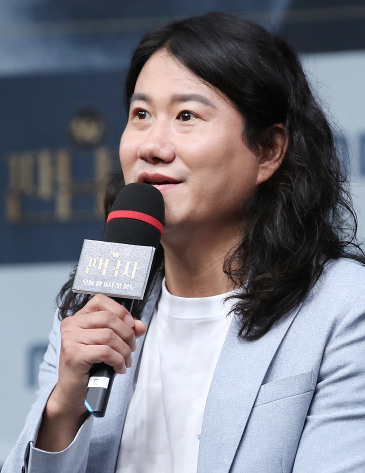 방송인 임우일이 25일 서울 마포구 상암 MBC에서 열린 새 예능 ‘짠남자’ 제작발표회에 참석해 인사말을 하고 있다. 2024.9.25. 뉴스1