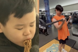 ‘짜파구리’ 윤후 맞아? 미국대학 가더니 근육이…벌크업 근황