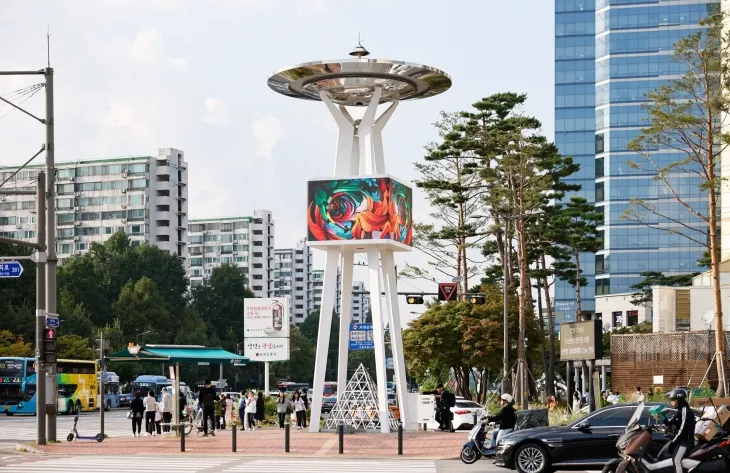 새단장한 송파구 홍보조형물. 송파구 제공