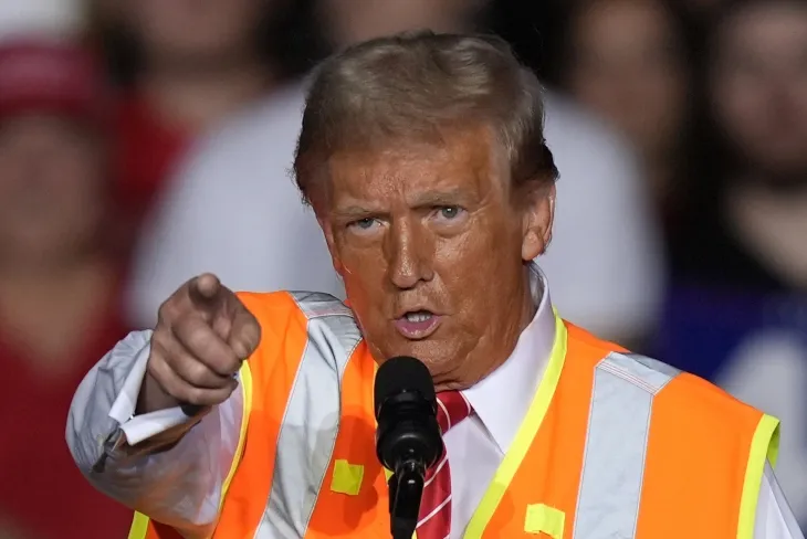 미국 공화당 대통령 후보 도널드 트럼프 전 대통령은 조 바이든 대통령이 자신의 지지자에 대해 “쓰레기”라고 실언한 것을 거세게 비난했다. 2024.10.30 AP=연합뉴스