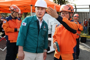 도봉구 ‘안전한국훈련’ 실시… “전기버스 화재 대응 이상 무”
