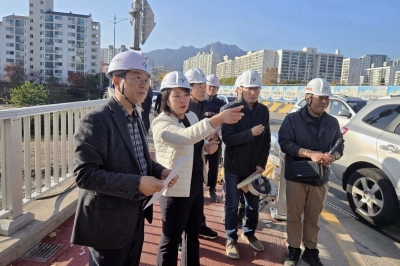 이은림 서울시의원, 노원교 보도폭 개선 현장 점검…주민 안전 확보 박차 가해