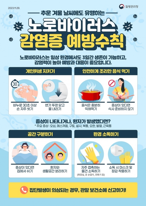 군산시보건소는 20일 쯔쯔가무시증과 노로바이러스 감염 등 가을철 감염증 예방을 위한 각별한 주의를 당부했다. 군산시 제공