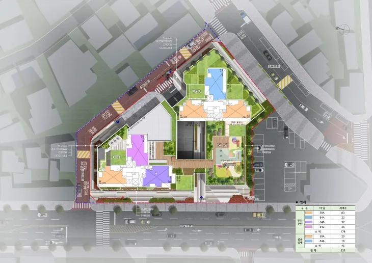 상봉동 역세권 장기전세주택사업 배치도. 서울시 제공