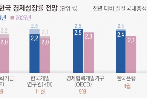 IMF “내년 韓성장률 2.0% 그칠 것”… 한 달 만에 0.2%P 낮췄다