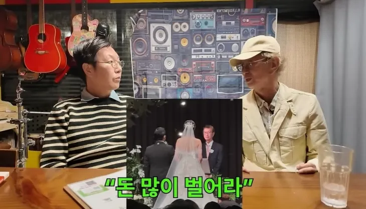 개그맨 김영철(왼쪽)과 전유성. 유튜브 ‘김영철 오리지널’ 캡처