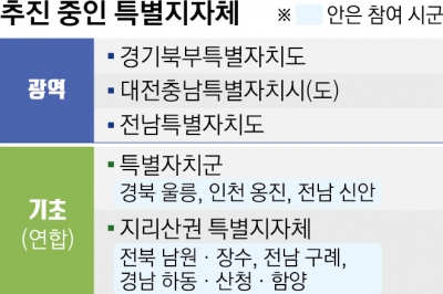 너도나도 문패 바꾸기… 특별함 없는 ‘특별지자체’